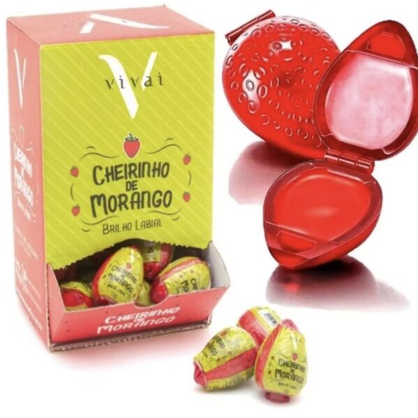 Labial Batom Cremoso Moranguinho Morango