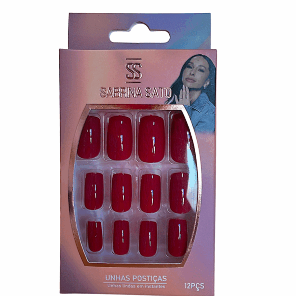Sabrina Sato - Unhas Postiças PINK - 12 Kits