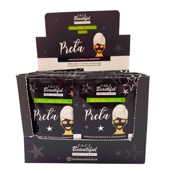 MÁSCARA FACIAL PRETA - BEAUTIFUL