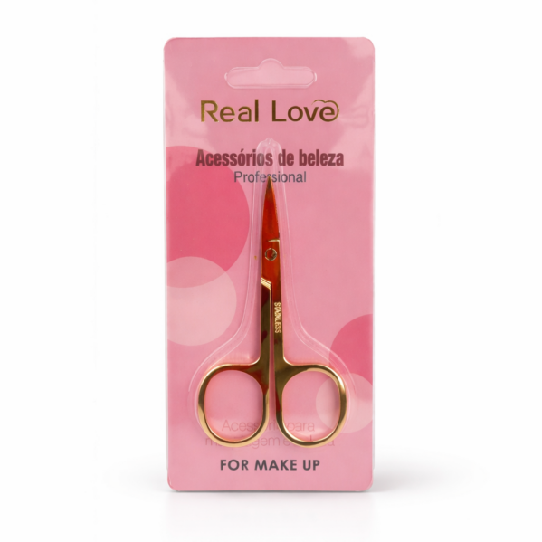 TESOURA PARA CÍLIOS - REAL LOVE