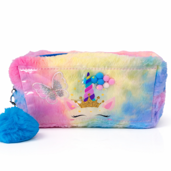 NECESSAIRE  DE UNICÓRNIO AVELUDADA