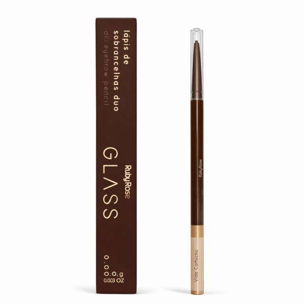 LÁPIS DE SOBRANCELHAS DUO GLASS - RUBY ROSE