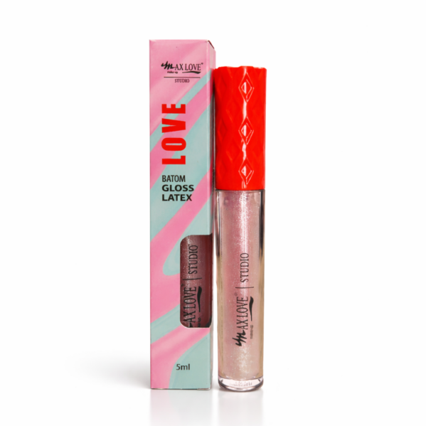 Batom Líquido Vegano Gloss Latex Cor 19 Max Love