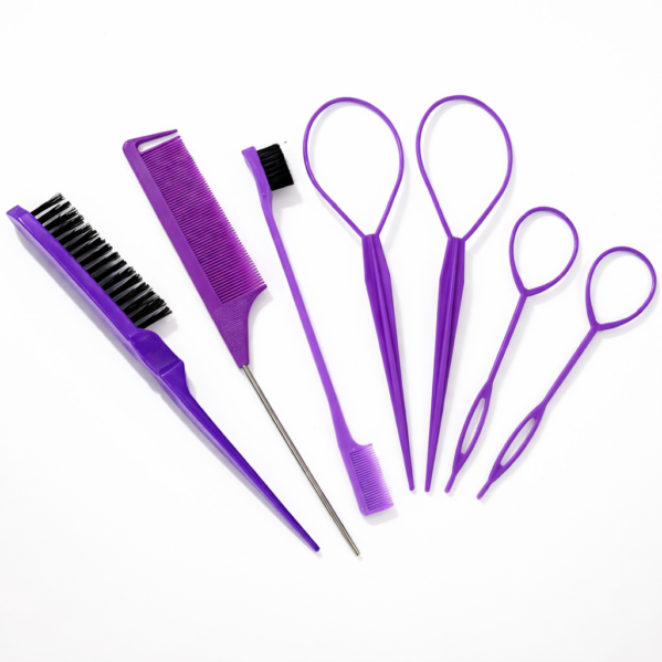 Kit Hair Styling Completo – Pentes, Escova e Loop para Penteados Perfeitos