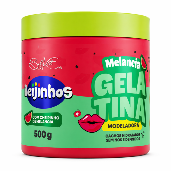Gelatina Capilar Beijinhos Melancia500g