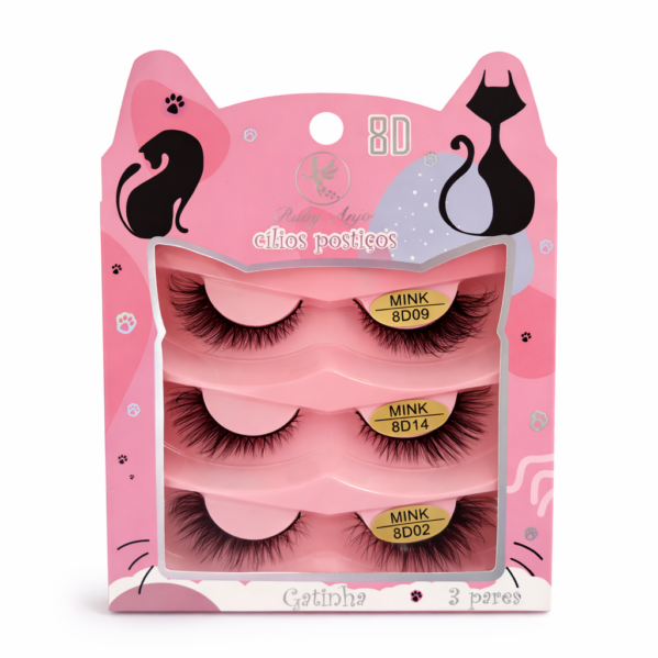 CÍLIOS POSTIÇOS 8D - RUBY ANJO