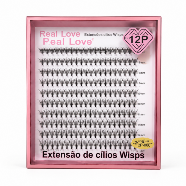 CÍLIOS TUFINHO  12P- CARTELA REAL LOVE