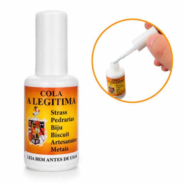 Cola Legítima Para Strass Artesanato Biscuit Pedraria -20ml