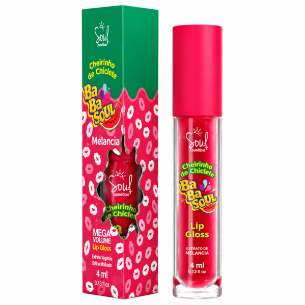 Gloss Cheirinho de Melancia  4ml-  BabaSoul