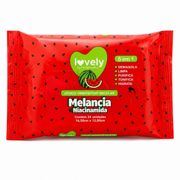 Lenço Umidecido Demaquilante Micelar Skin Care Lovely