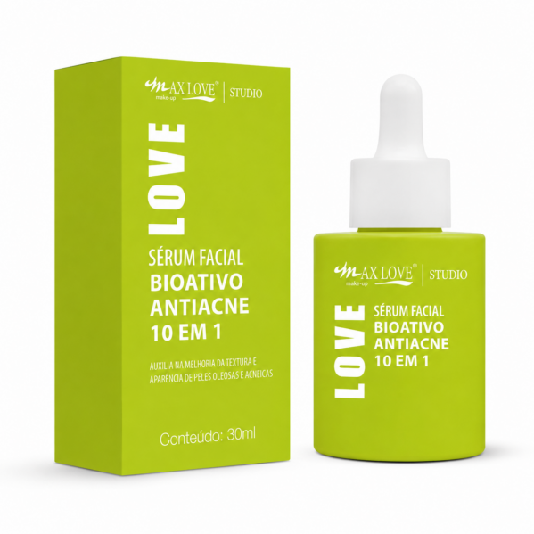Sérum Facial Bioativo Antiacne 10x1 - MAX LOVE