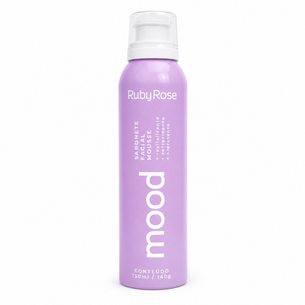 Sabonete Facial Mousse Hidrante Mood Ruby Rose Demaquilante 140g