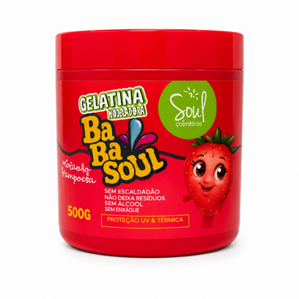 Babasoul Gelatina Capilar Moranguinho 500G Soul Cosméticos