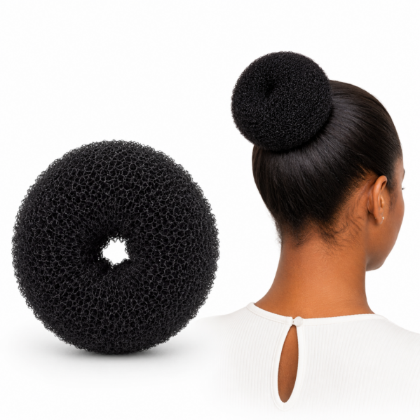 Esponja Rosquinha Para Fazer Coque No Cabelo Cor Preta