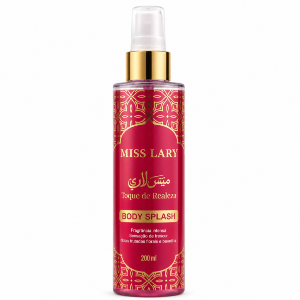 Body Splash Miss Lary Toque de Realeza 200ml – Fragrância Intensa