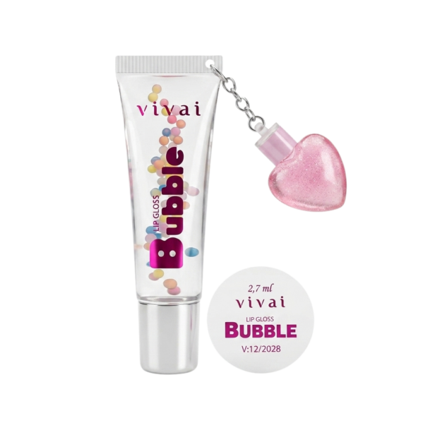 KIT COM 12 UNIDADES GLOSS LABIAL VIVAI BUBBLE 11,5ML